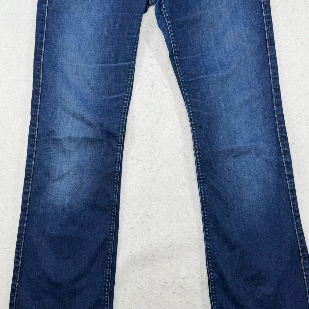 7 For All Mankind Kimmie Bootcut Jeans Womens 28 Dark Mid Rise Stretch Denim